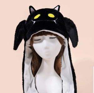 Black & White Vampire Bat Winter Hat! New!